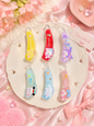 New acrylic premium banana clip (pack of 12)