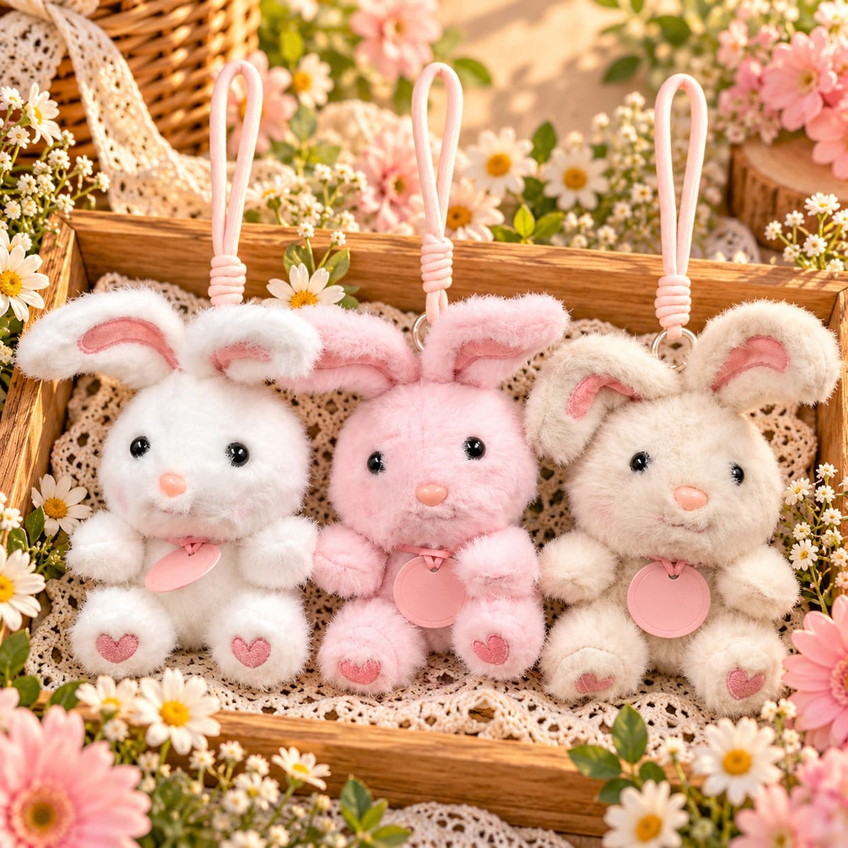 Premium plushies soft toy keychain ( pack of 6)