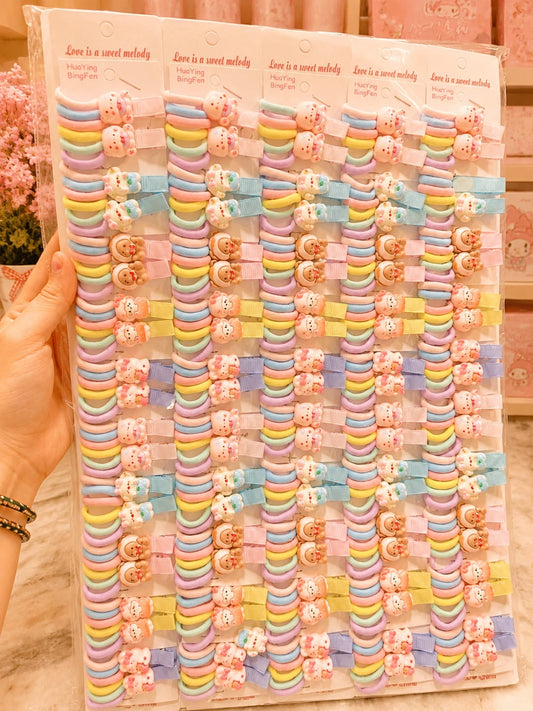Korean cute hair pin for kids(pack of 10 pair in one strip)