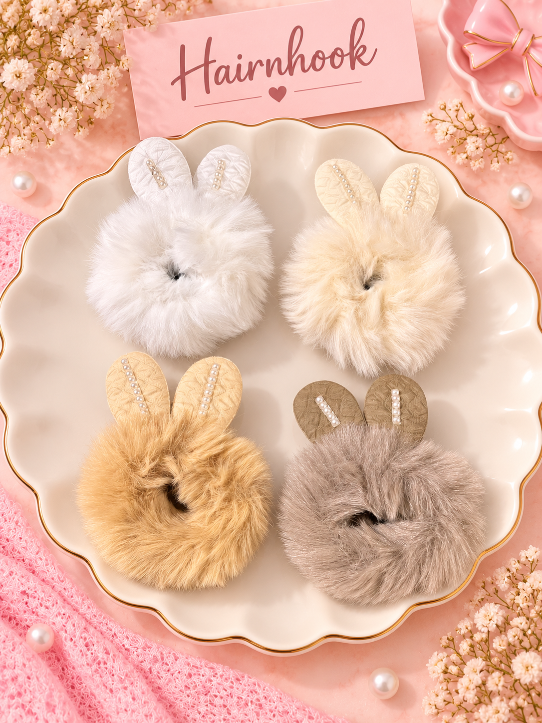 Korean premium scrunchie (pack of 12)