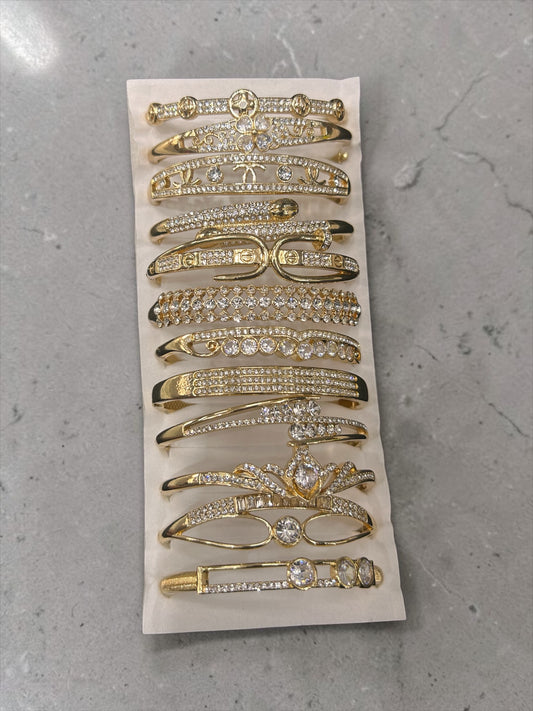 Korean stainless steal bracelet (pack of 12)mix design