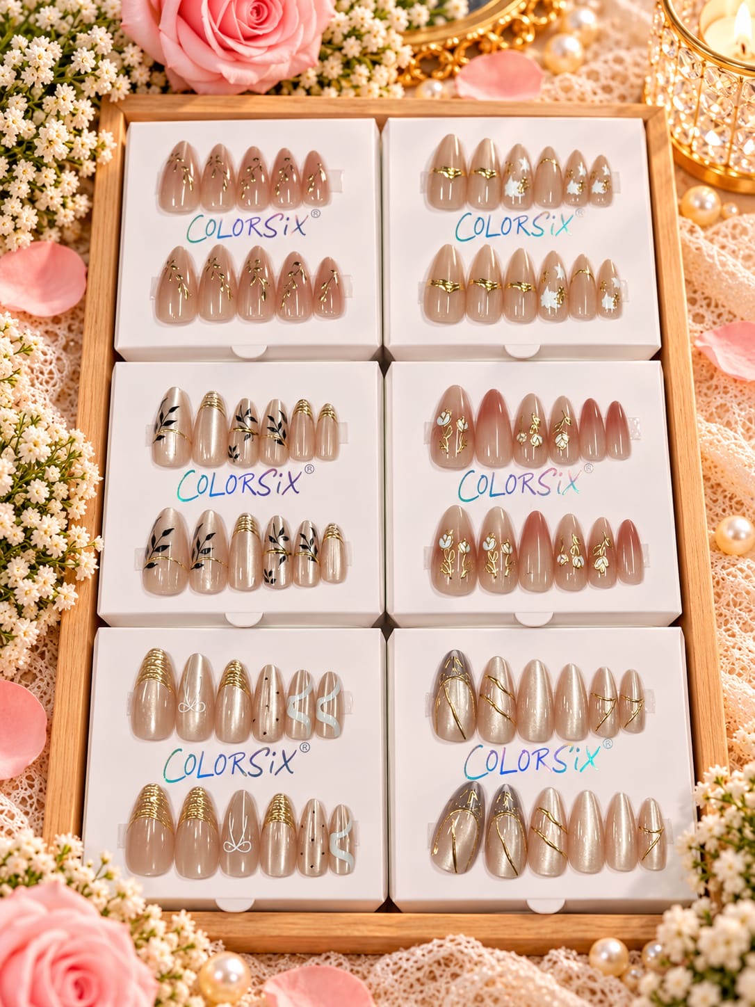 Premium press on nails (pack of 12)