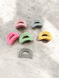 Korean Chain Design Hair Claw Clips – Trendy Matte Clutcher( pack of 12)