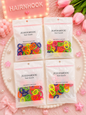 Korean plain rubber band for kids (pack of 12 packet 1 packet has 40 piece)
