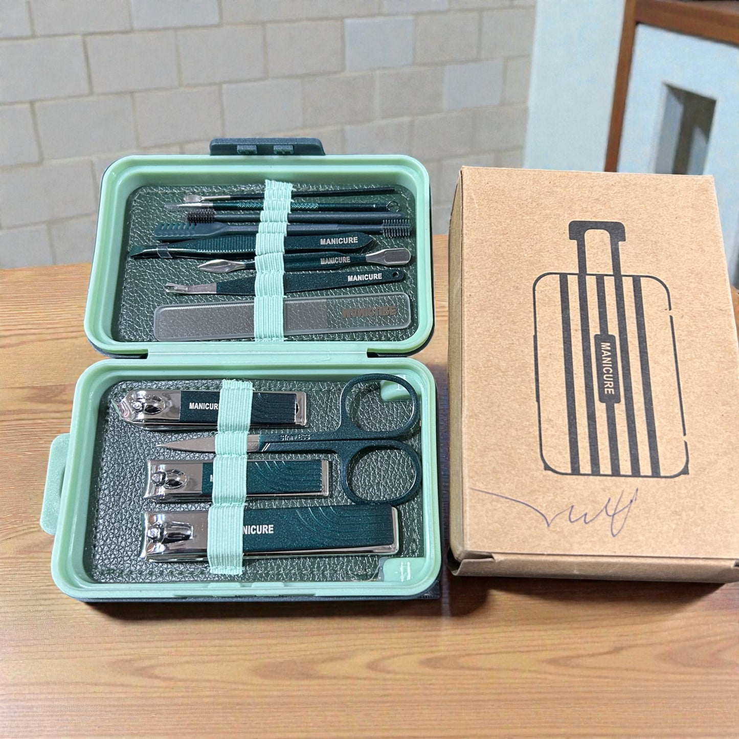 Mini Suitcase Manicure Kit – Portable Nail Care Set