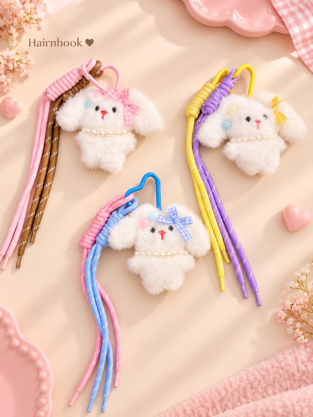 Medium size plushies bag chamrs (pack of 12)