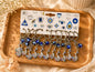 Premium evil eye keychain (pack of 12)