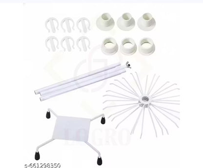 360° Rotating 3-Tier Jewellery Display Stand with Hooks (75 cm Height)