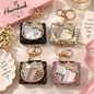 Premium Rhinestone Hello Kitty Mirror Mini Keychain Bag(pack of 6)