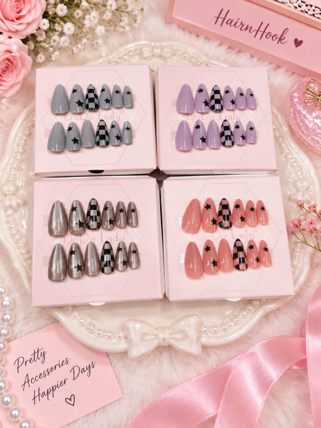 Premium press on nails ( pack of 12)