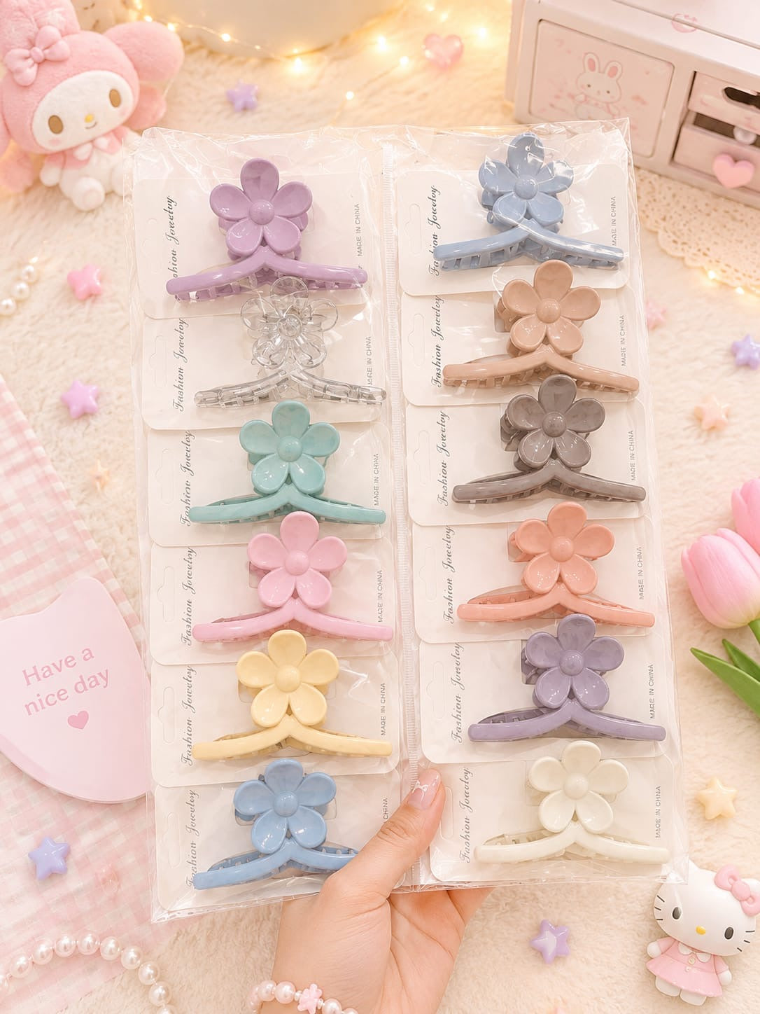 Korean hair claw clip(pack of 12)