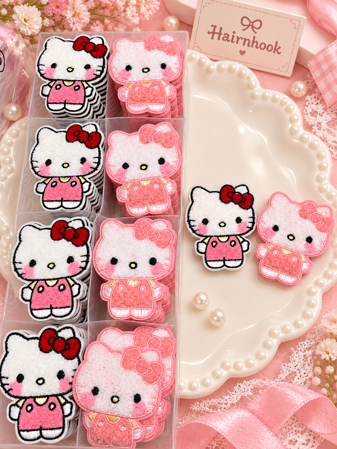 Korean sticker hair accessories for kids(pack of 10)
