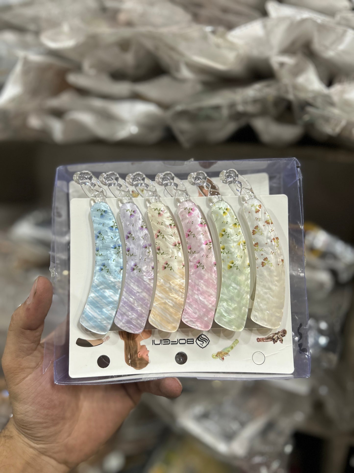 Elegant Korean Banana Hair Clip Set (pack of 12)
