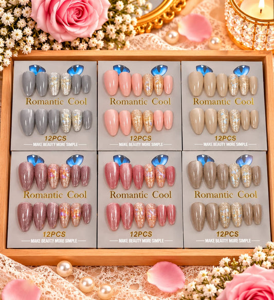 Premium press on nails (pack of 12)
