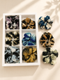Korean premium box scrunchies (pack of 12)