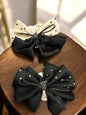 Premium Print Bow Hair Clip | Luxury Rhinestone Ribbon Bow Barrette for Women & Girls(pack of 12)