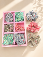 Korean premium box scrunchies (pack of 12)