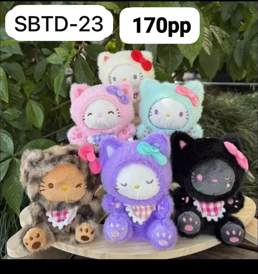 Plushies soft toy keychain (pack of 6)