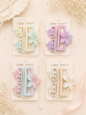 Pastel Floral Hair Clip Set – Korean Style Flower Barrettes & Claw Clip Combo for Women & Girls(pack of 12 combo)