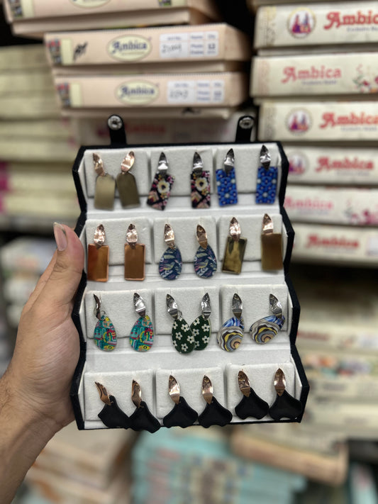 Korean trending earrings box (pack of 12 earrings)