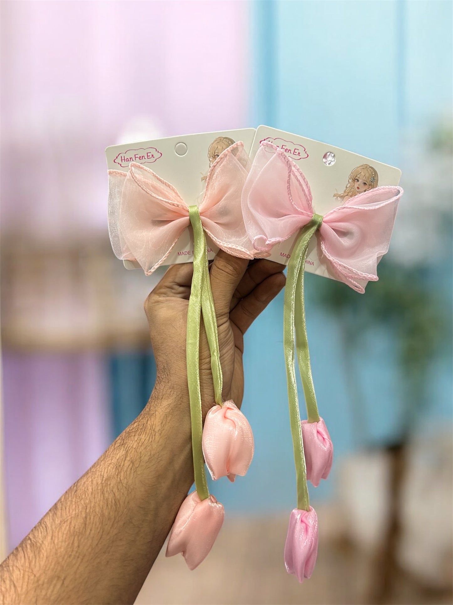 Cute Korean Style Tulip Hair Accessories(pack of 12)