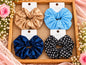 Korean scrunchie (pack of 12 mix design in one packet random design)