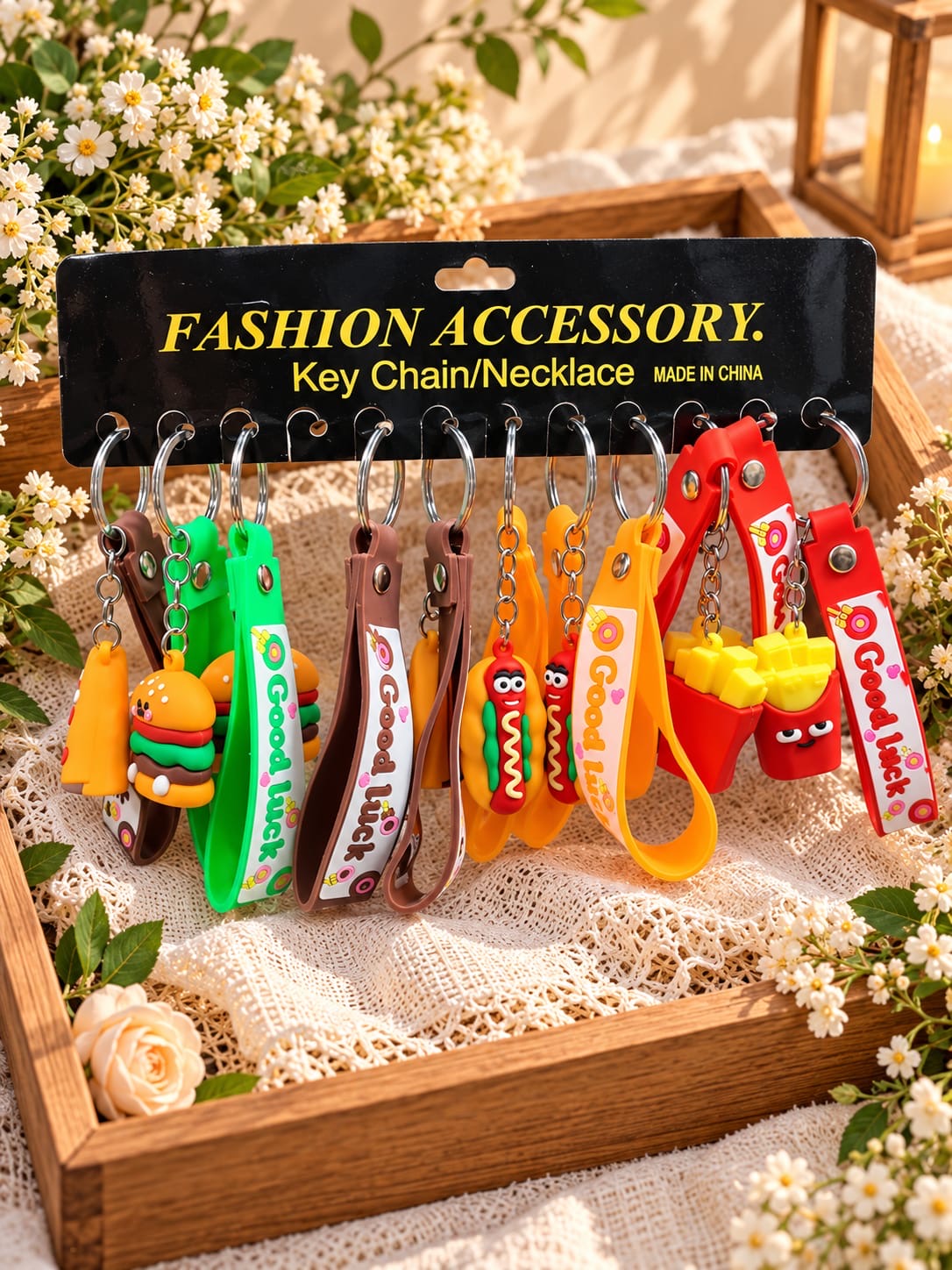PVC rubber keychain (pack of 12)