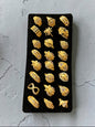 Premium 1 Gram Gold Polish Antique Designer Rings Set for Women – Traditional Artificial Jewellery Collection