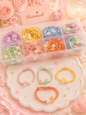 Korean rubber band for girls and woman (pack of 100piece mix design)