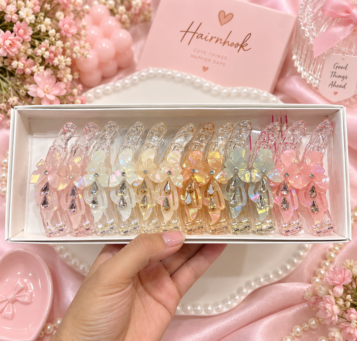 Korean premium banana clip for party wear (pack of 12)