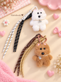 Medium size plushies bag chamrs (pack of 12)