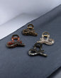Mini Metallic Glossy Bow Hair Claw Clip – Elegant Small Strong Grip Hair Clutcher for Women & Girls( pack of 12)