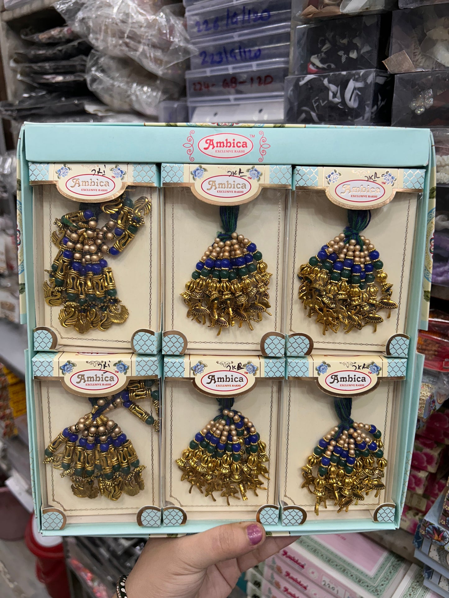 Premium lumba rakhi for bhabhi (pack of 12 lumba)