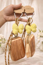 Luxury  Print Mini Zip Pouch Keychain with Bow Charm( pack of 3)
