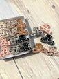 Trendy Bow Print Mini Claw Clips – Aesthetic Hair Accessories(pack of 12)