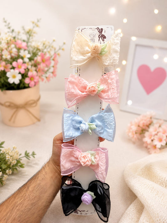 Korean premium hair bow (pack of 5)