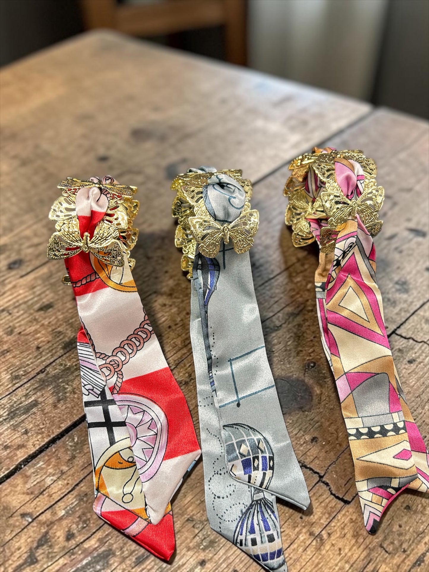 Premium Butterfly Scarf Bracelet | Adjustable Silk Ribbon Wrist Bracelet(pack of 6)