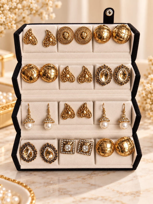 Most viral product earrings combo box (pack of 12 )