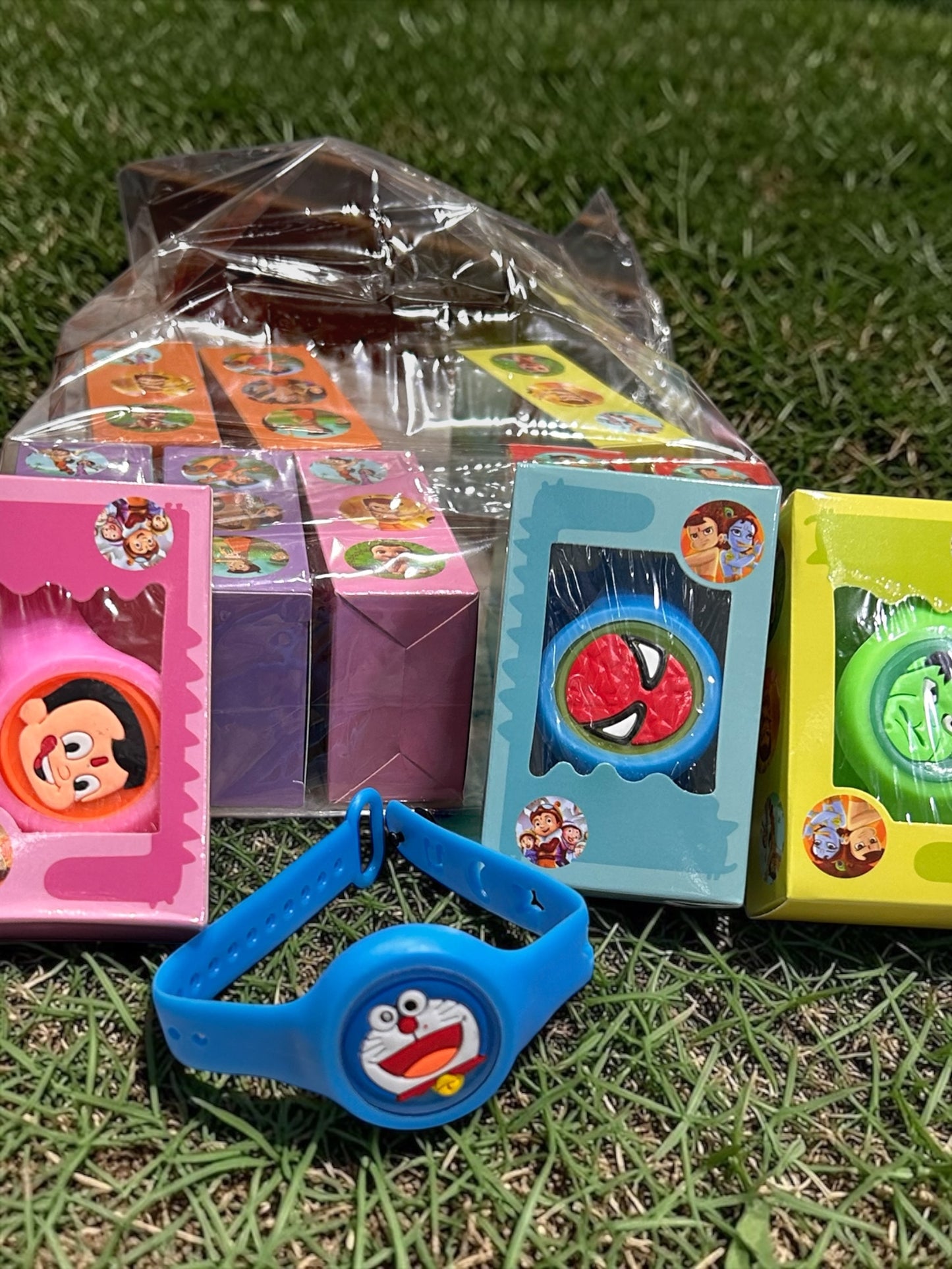 Kids Cartoon LED Light Wrist Band | Adjustable Silicone Character Bracelet for Kids( pack of 12) (Copy)