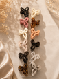 Korean Bow Knot Mini Claw Clips Set – Cute Ribbon Hair Clips for Girls & Women(pack of 12)
