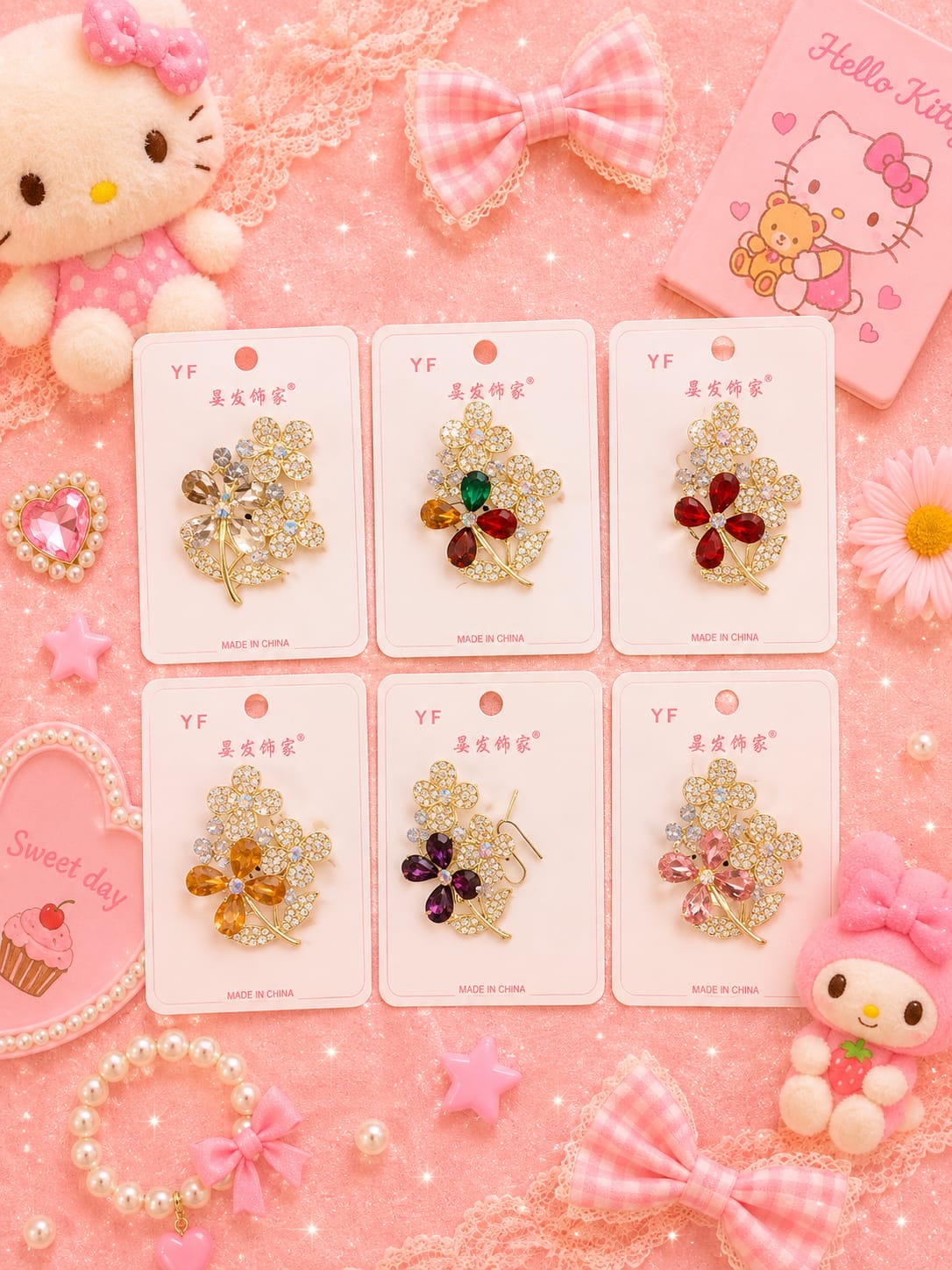 Fancy premium saree pin (pack of 6)