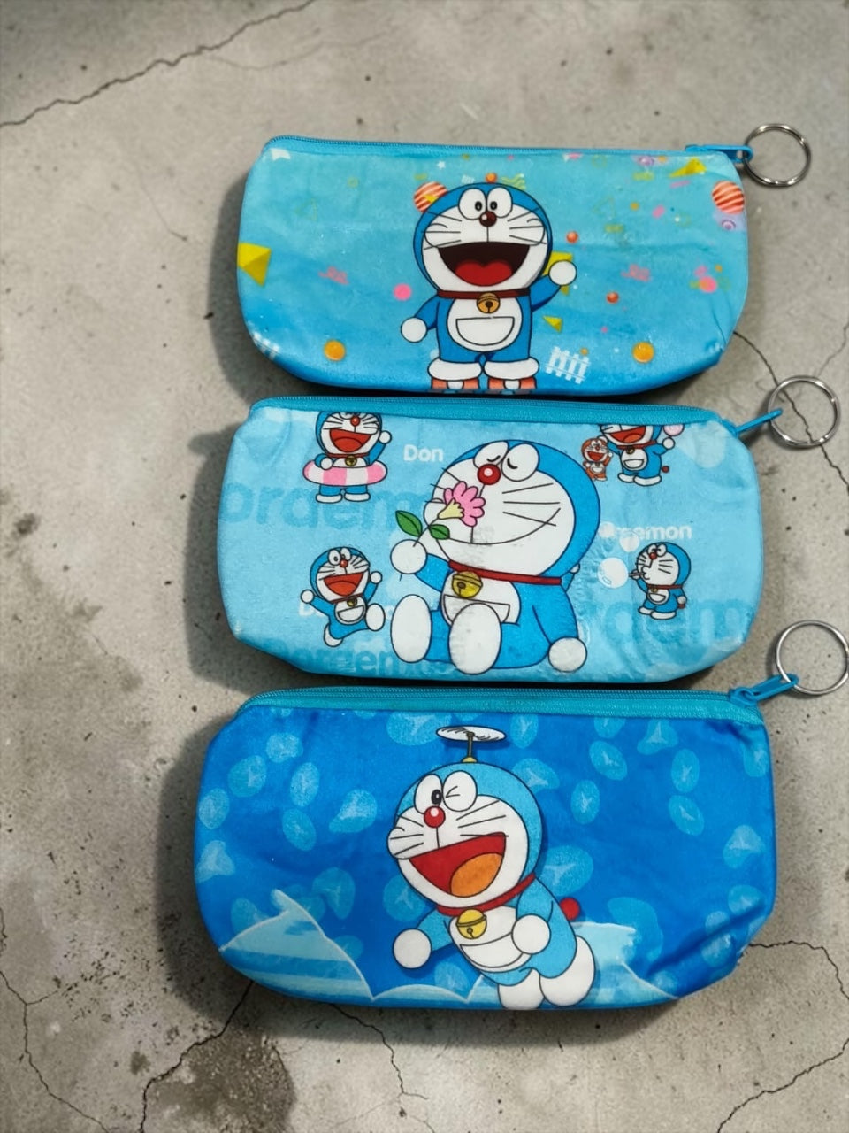 Pencil pouch with keychain (pack of 12)