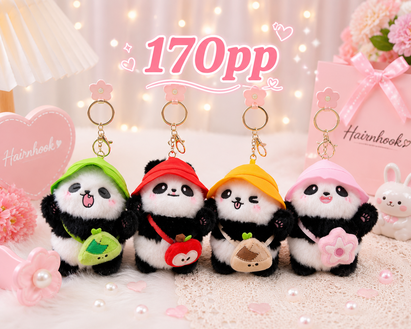 Plushies soft toy keychain ( pack of 6)