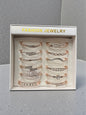 Rose gold Crystal Hair Barrette Clips Set – Elegant Rhinestone Hair Accessories Combo (12 Pcs)