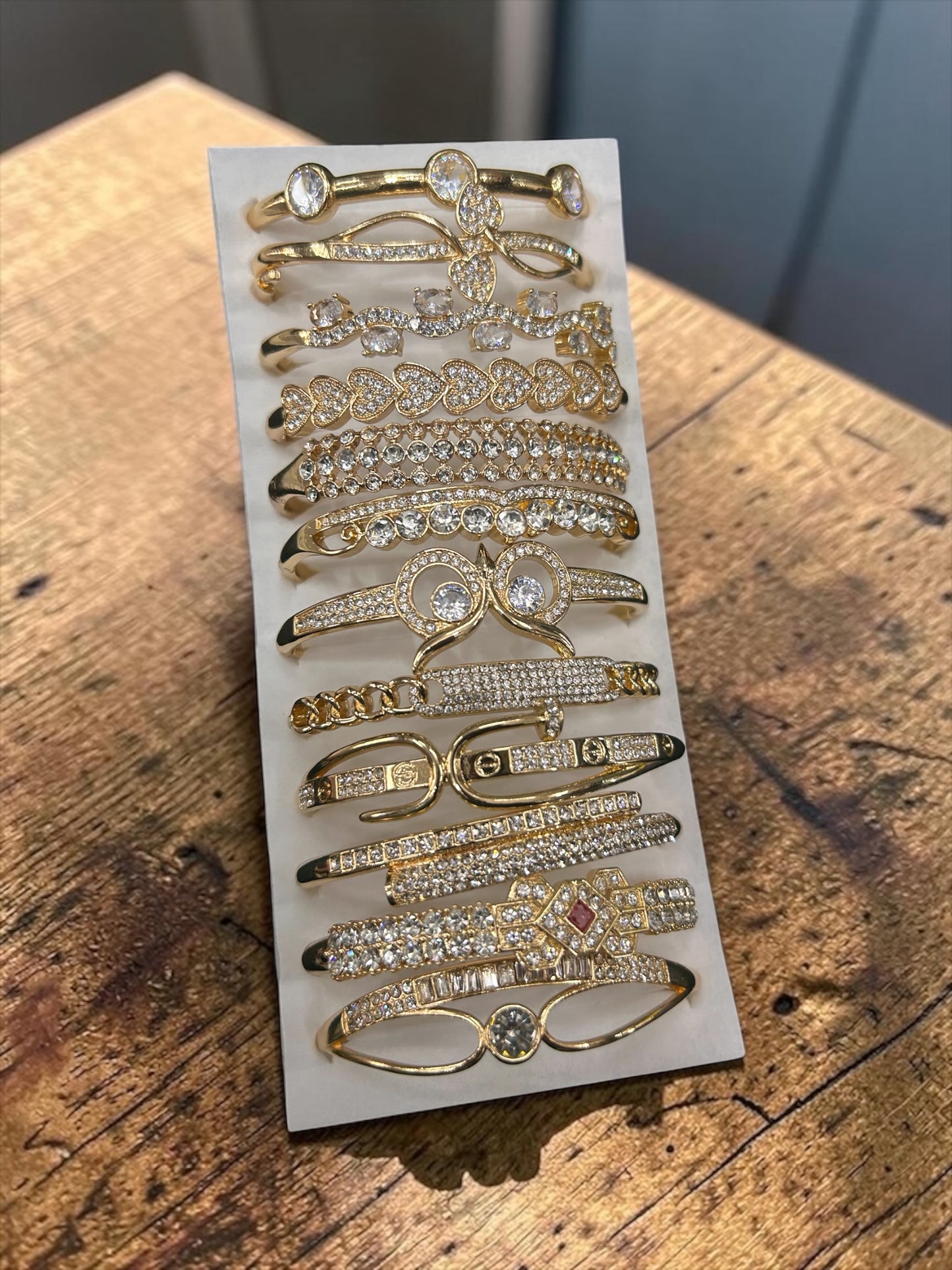 Korean stainless steal bracelet (pack of 12)mix design