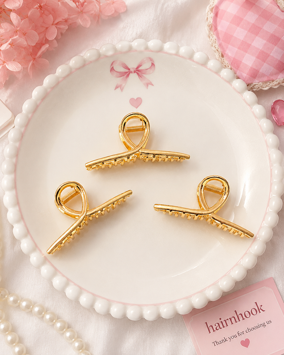 Korean metal hair clutcher (pack of 12)