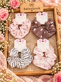 Korean scrunchie (pack of 12 mix design in one packet random design)