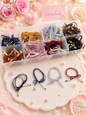 Korean rubber band for girls and woman (pack of 100piece mix design)