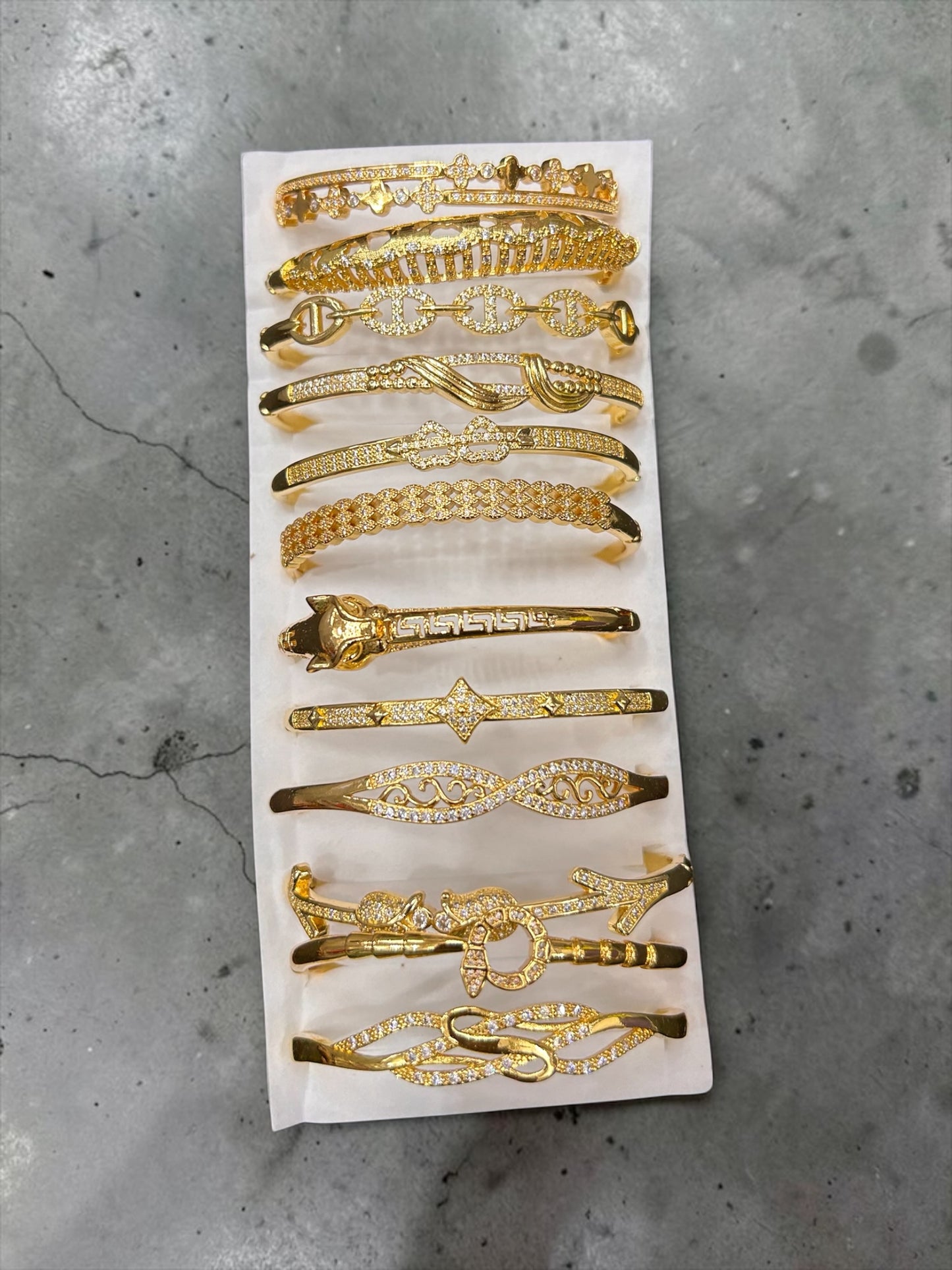 Korean stainless steal bracelet (pack of 12)mix design