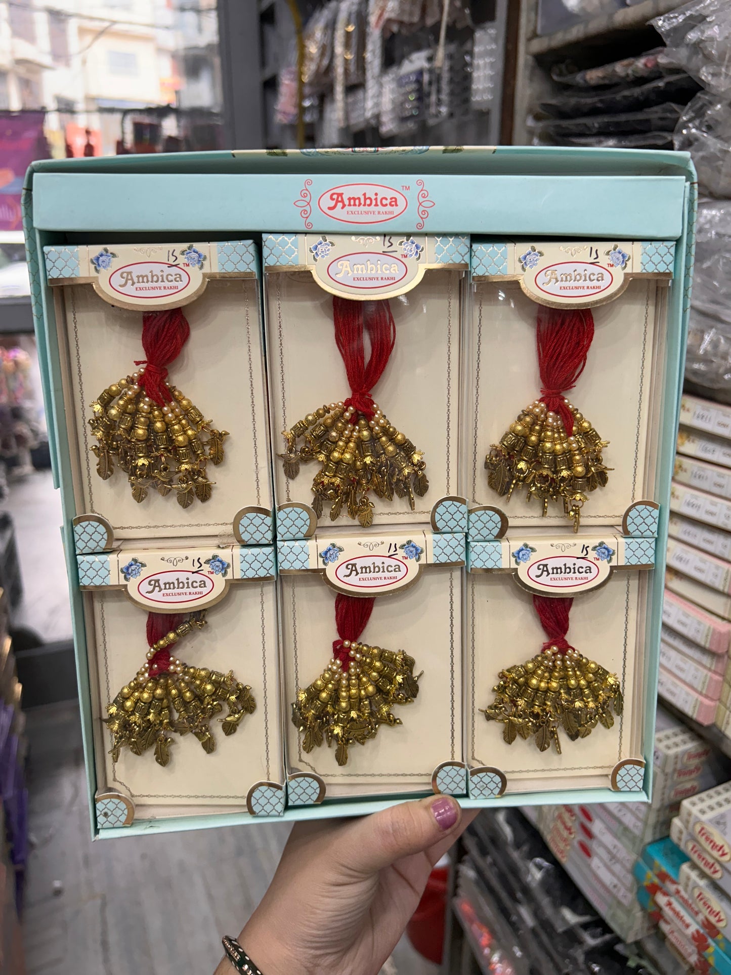 Premium lumba rakhi for bhabhi (pack of 12)